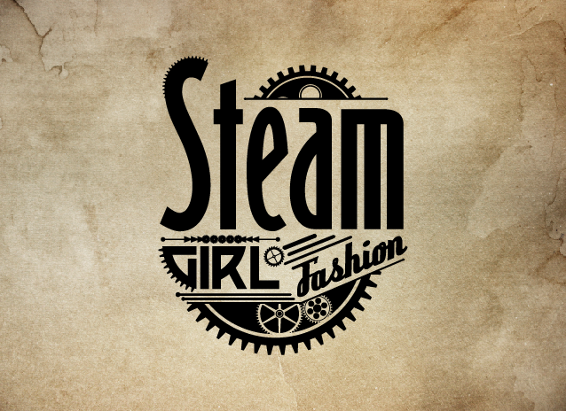 Steam Girl Fashion Logo